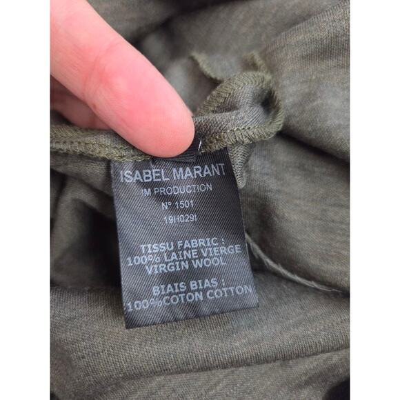 Isabel Marant Skirt Etoile Grey Joca Jersey Asymmetric Virgin Wool EU 36 Small 4 - Picture 12 of 14